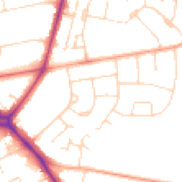Daytime road noise heatmap for CB1 8SL