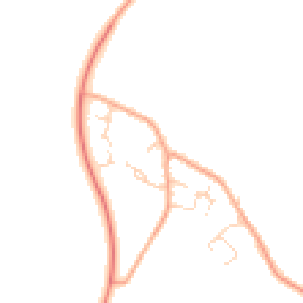 Daytime road noise heatmap for CB1 9AU