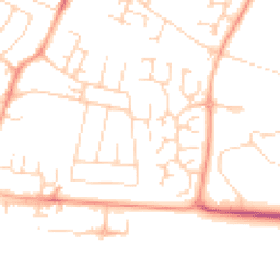 Daytime road noise heatmap for CB1 9EN