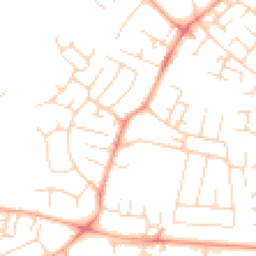 Daytime road noise heatmap for CB1 9HT