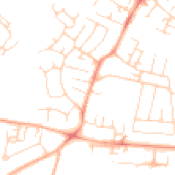 Daytime road noise heatmap for CB1 9HX