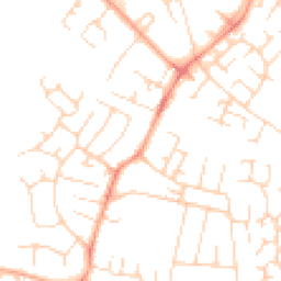 Daytime road noise heatmap for CB1 9LU