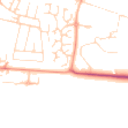 Daytime road noise heatmap for CB1 9YH
