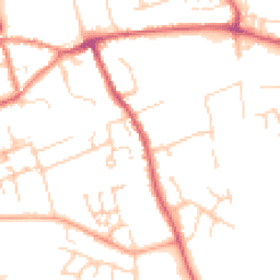 Daytime road noise heatmap for CB11 3AG