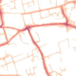 Daytime road noise heatmap for CB11 3AH