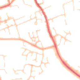 Daytime road noise heatmap for CB11 3AY