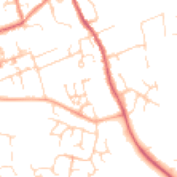 Daytime road noise heatmap for CB11 3BH