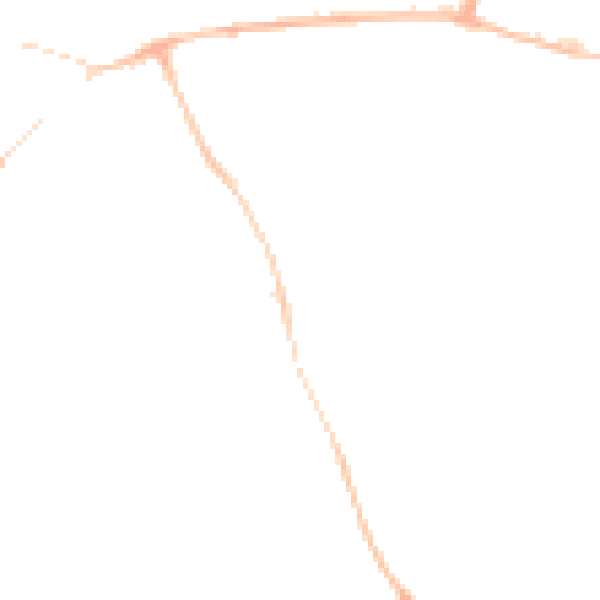 Night-time road noise heatmap for CB11 3BY
