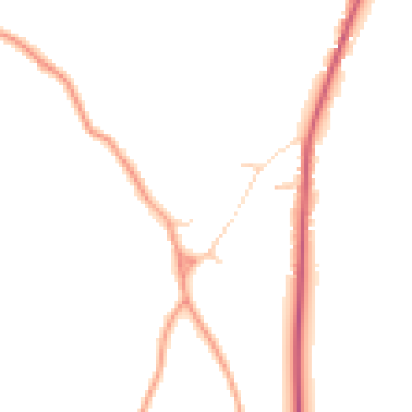 Daytime road noise heatmap for CB11 3BZ