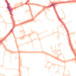 Daytime road noise heatmap for CB11 3DL