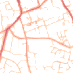 Daytime road noise heatmap for CB11 3EA