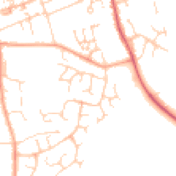 Daytime road noise heatmap for CB11 3EJ