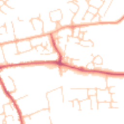 Daytime road noise heatmap for CB11 3JF