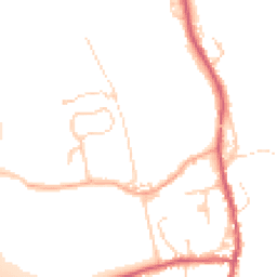 Daytime road noise heatmap for CB11 3NX