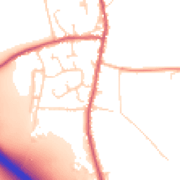 Daytime road noise heatmap for CB11 3QJ