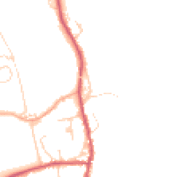 Daytime road noise heatmap for CB11 3TH