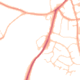 Daytime road noise heatmap for CB11 4BU