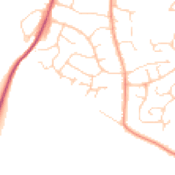 Daytime road noise heatmap for CB11 4DY