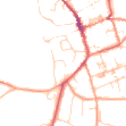 Daytime road noise heatmap for CB11 4EH