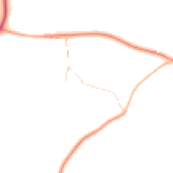 Daytime road noise heatmap for CB11 4JE