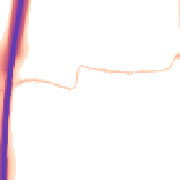 Night-time road noise heatmap for CB11 4JZ