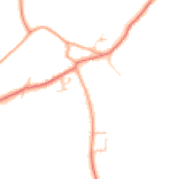 Daytime road noise heatmap for CB11 4PF