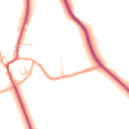 Daytime road noise heatmap for CB11 4TW