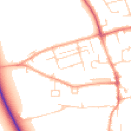 Daytime road noise heatmap for CB22 3BX