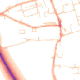 Daytime road noise heatmap for CB22 3HW