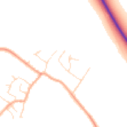 Daytime road noise heatmap for CB22 4NG