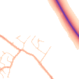 Daytime road noise heatmap for CB22 4NS