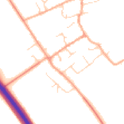 Daytime road noise heatmap for CB22 4RS