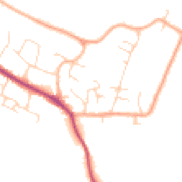 Daytime road noise heatmap for CB22 5BZ