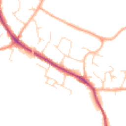 Daytime road noise heatmap for CB22 5DW