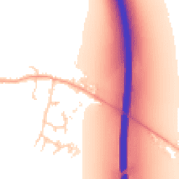 Daytime road noise heatmap for CB22 5FB