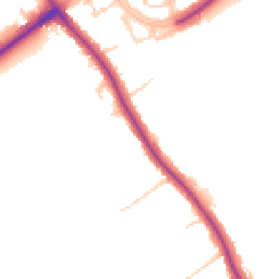 Daytime road noise heatmap for CB22 5JN