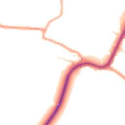 Daytime road noise heatmap for CB22 7NF