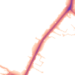 Daytime road noise heatmap for CB22 7NG