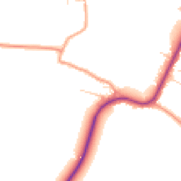 Daytime road noise heatmap for CB22 7NN