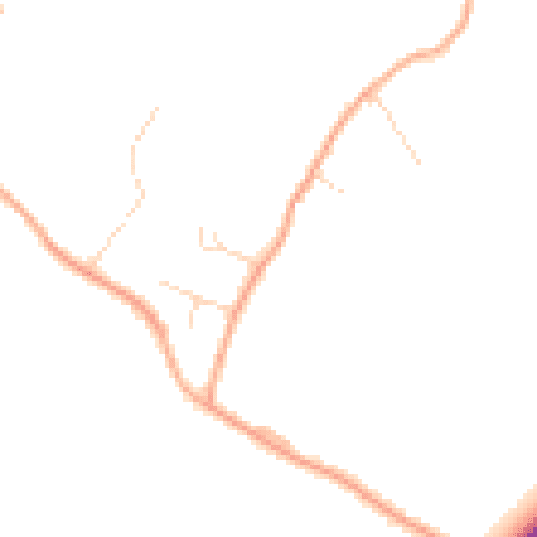 Daytime road noise heatmap for CB23 1HE