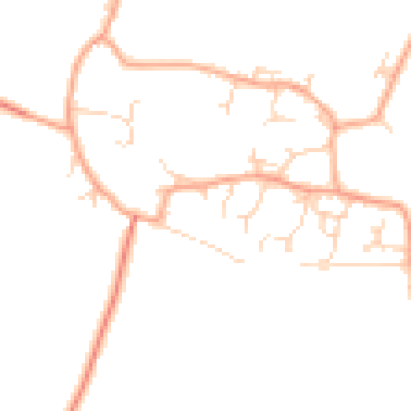 Daytime road noise heatmap for CB23 1JA