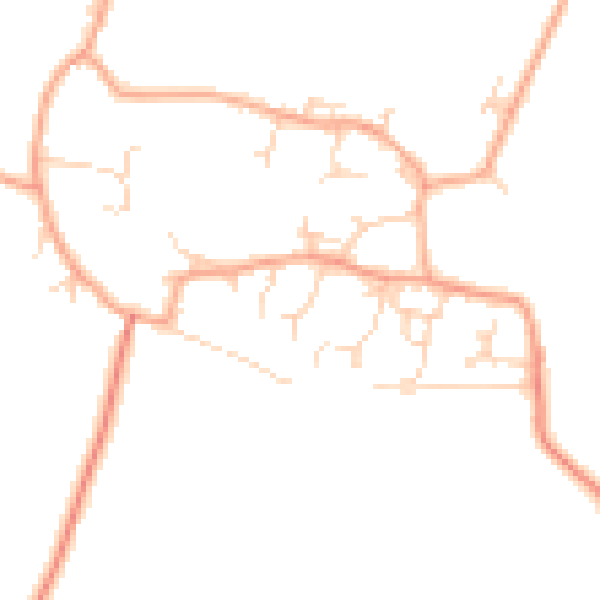 Daytime road noise heatmap for CB23 1JS