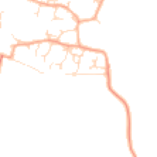 Daytime road noise heatmap for CB23 1LB
