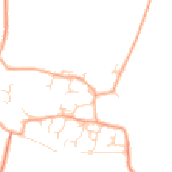 Daytime road noise heatmap for CB23 1LR