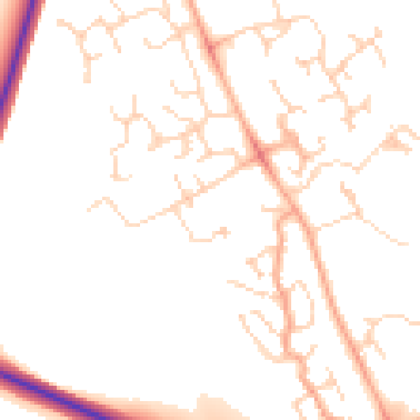 Daytime road noise heatmap for CB23 3AX