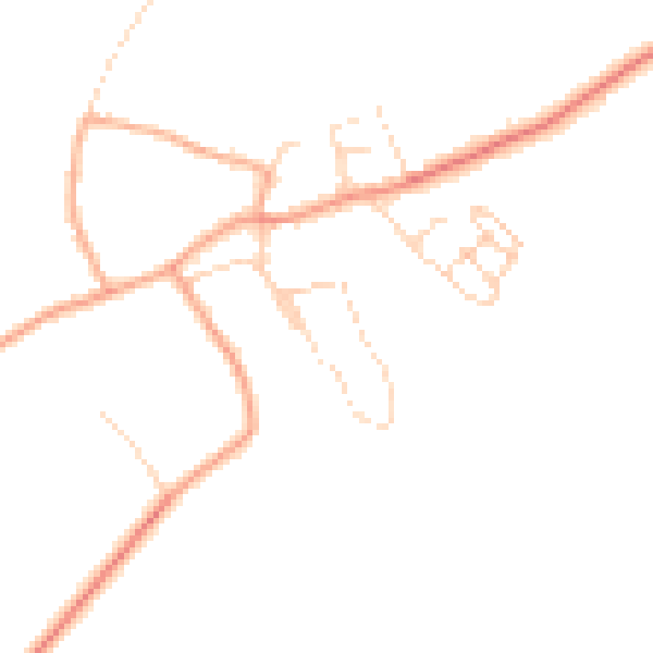 Daytime road noise heatmap for CB23 4HX