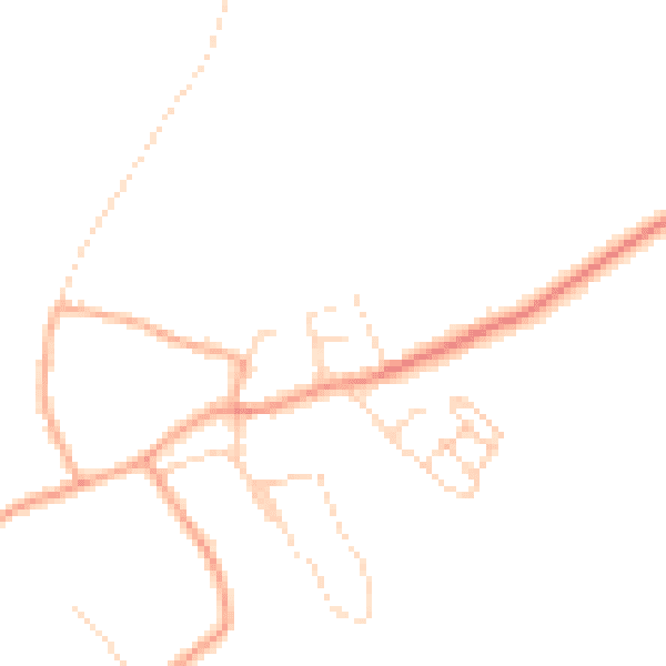 Daytime road noise heatmap for CB23 4JJ