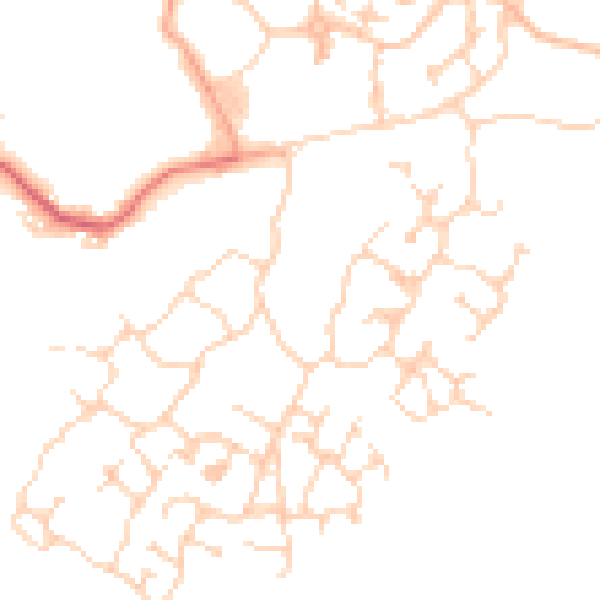 Daytime road noise heatmap for CB23 6AQ