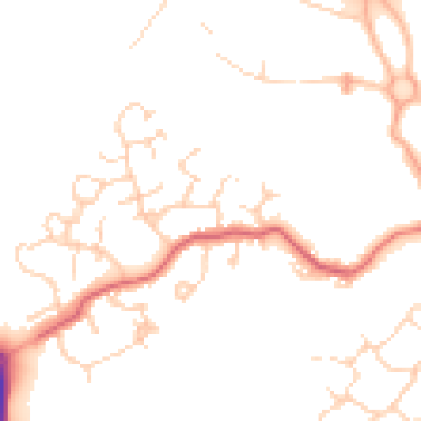 Daytime road noise heatmap for CB23 6DF