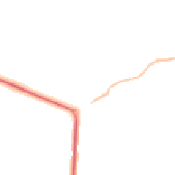 Night-time road noise heatmap for CB23 6DL